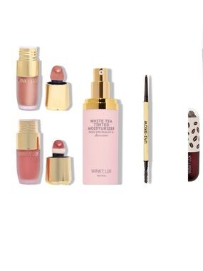 WINKY LUX set of 5 - tinted moisturizer, brow pencil, liquid blush/highlighter